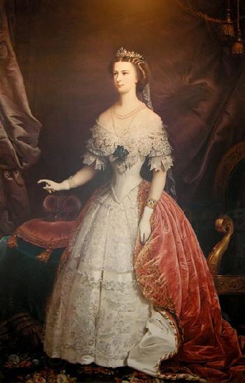 unknow artist Portrait of Empress Elisabeth of Austria-Hungary oil painting picture